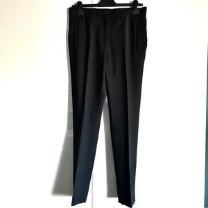 COS Wool Blend Zip Ankle High Waist Tapered Black Trousers Size 8 EUC